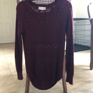 Red knit sweater